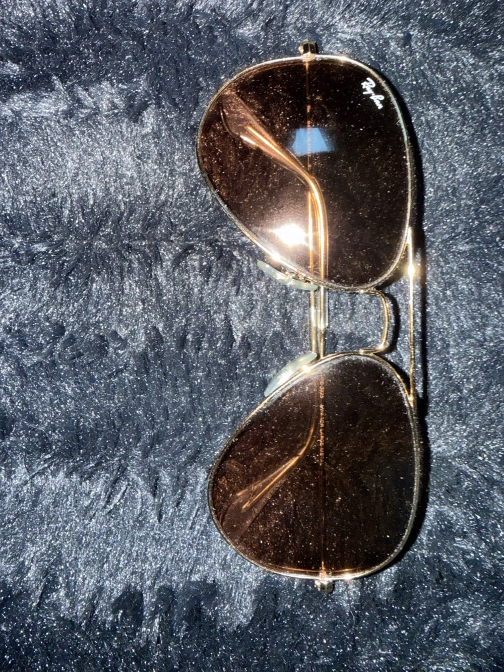 Ray-Ban Men’s or Women’s Gold Frame Sunglasses with Brown Lenses - Aviator
